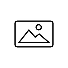 Picture icon vector. photo gallery sign and symbol. image icon