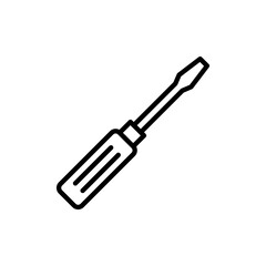 Screwdriver icon vector.tools sign and symbol