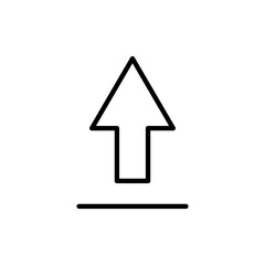 Upload icon vector. load data sign and symbol