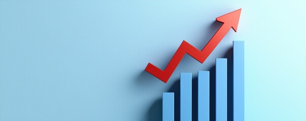 Business growth analysis financial sector infographic modern office aerial view data visualization for insights