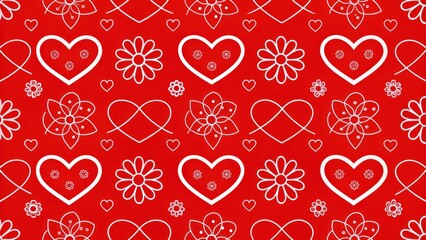 seamless pattern with hearts