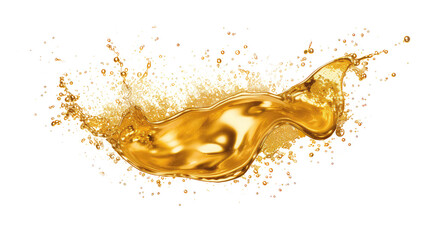 gold glitter isolated on white.