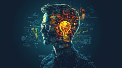 Future-focused employee for modern organizations, showcasing a professional excelling in innovation and adaptability, thriving in future-ready workplaces