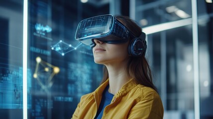 Future-ready employee in office environment, demonstrating preparedness and agility in adapting to evolving workplace trends