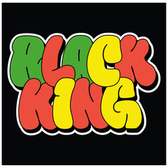 graffiti text template BLACK KING 