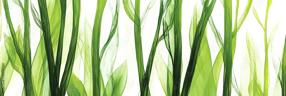 Poster charming asparagus pattern brings a fresh vibe to minimalist design aesthetics in soft pastels