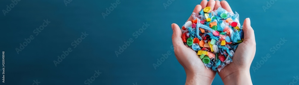 Poster person gripping vibrant assortment of colorful paper in a bright and cheerful environment symbolizin