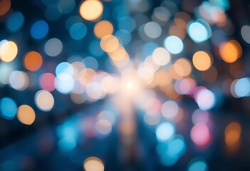Fototapeta premium Abstract Blurred Lights Radiating Brightly