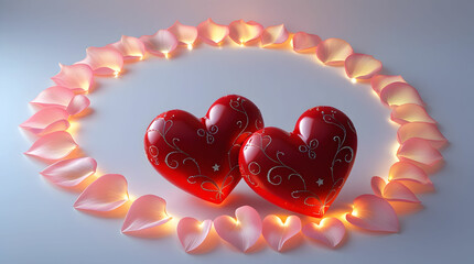 heart shaped candles