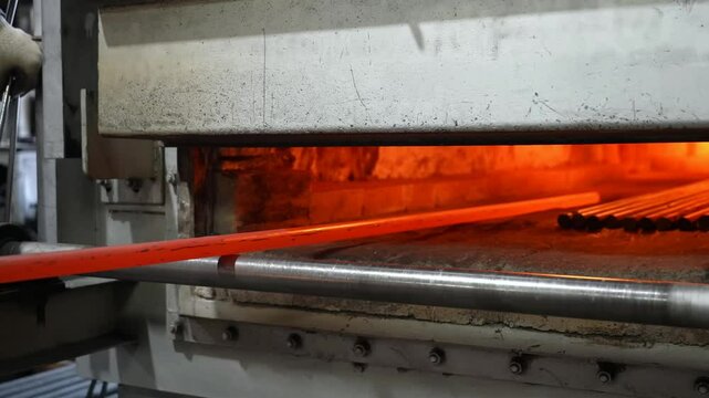 Watch the process of making springs in an industrial machine for precise manufacturing.
