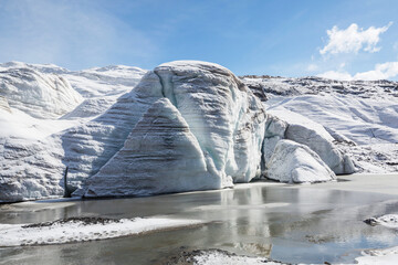 Lake in glacier