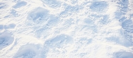 Obraz premium White Snowy Ground Texture Winter Landscape