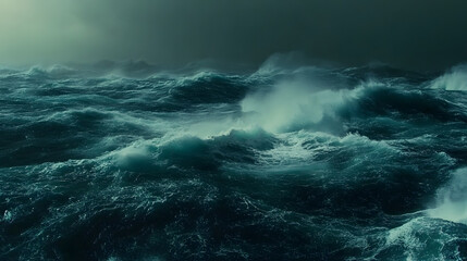 Waves crashing in the ocean
