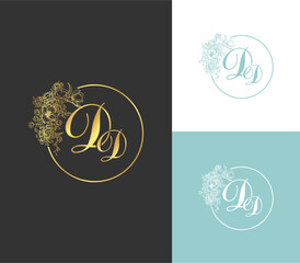 This invitation logo has an elegant and luxurious design, dominated by the color gold which symbolizes prosperity, friendship, and warmth. In the center of the logo, there are the initials or monogram