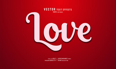 Love itable 3d text effect Art & Illustration 