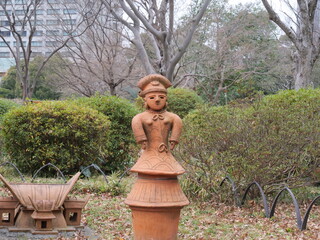 日比谷公園に展示されている埴輪