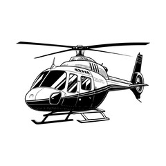 Chopper silhouette, helicopter silhouette