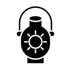 Mining Lamp Icon Design