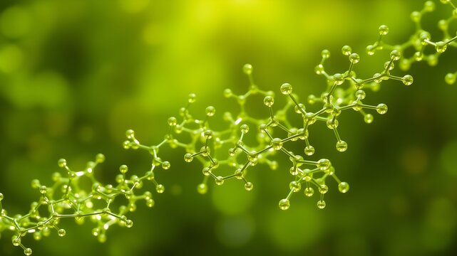 transparent molecule model medical molecular