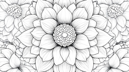 Coloring Flowers for Adults: Relaxing and Beautiful Floral Designs