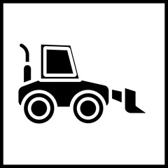 Bulldozer Icon Design