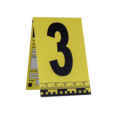 Marker of Crime Scene, Number 1 on transparent background.