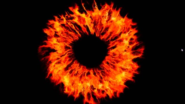 human iris abstract motion graphics, vertigo hallucinations induced by stroboscopic flicker