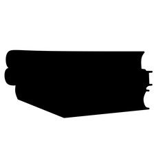 Book silhouette vector, vector illustration