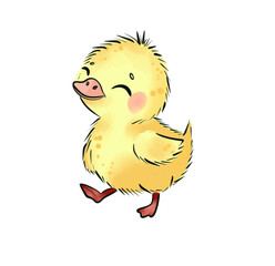 Adorable Little Duckling Illustration and Creative Kids Activities Cute Baby Giraffe Watercolor Illustration