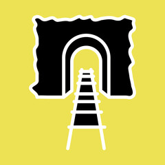 Mining Tunnel Icon Design