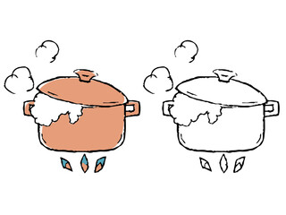 ペン風吹きこぼれお鍋