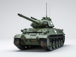 Detailed 3D Model of a Military Tank
