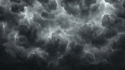 Dramatic Dark Grey Cloudscape Abstract Background Texture
