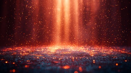 Fototapeta premium Abstract glowing lights in vibrant orange and gold hues