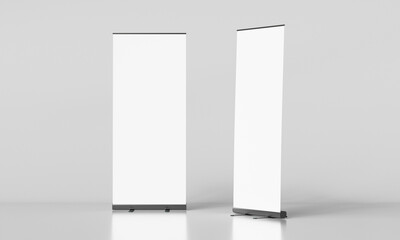 스탠드 롤 업 배너 입간판 목업 Stand Roll Up Banner Mock up 