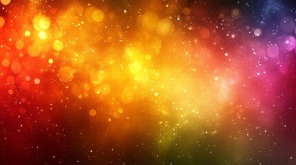 Abstract Festive Background with Sparkling Lights and Bokeh Effects