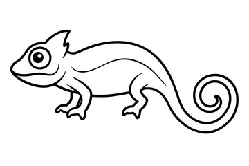 Fototapeta premium chameleon cartoon 