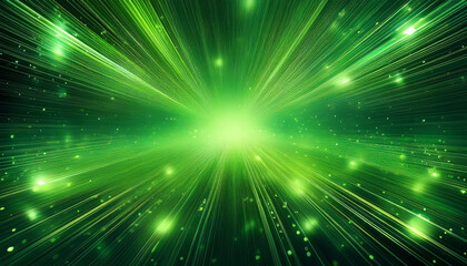 Obraz premium Green sparkling star and glitter background wallpaper