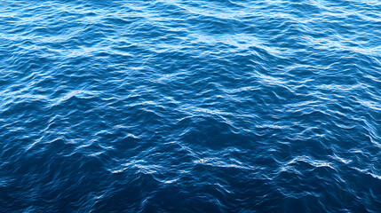 Fototapeta premium Ocean waves, ocean blue water landscape, aerial view