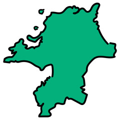 手書きの日本_福岡県_01