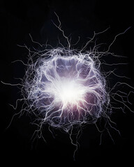 explosion of an electrical discharge lightning