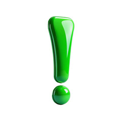 Bright Green Exclamation Mark