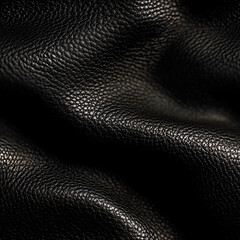 detailed luxurious black leather texture