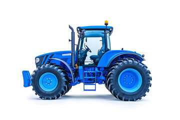 Obraz premium Big agricultural tractor isolated on a white background
