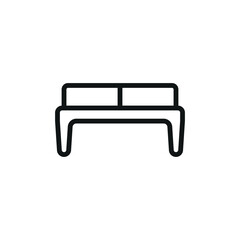 Ottoman chair sofa icon represents comfort and modern furniture design, perfect for home decor, interior styling, and living space illustrations.