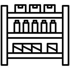 Shelf Line Icon Style © maryam