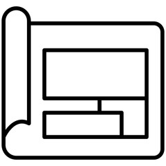 Blueprint Line Icon Style