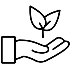 Replant Line Icon Style