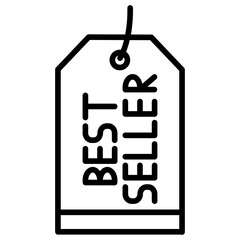 Best Seller Line Icon Style