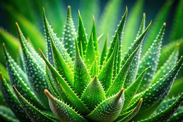 Three Succulent Aloe Vera Plants Isolated on Transparent Background for Design Elements